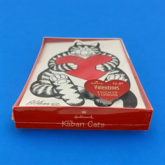 1980s Collectible B. KLIBAN Cats Signature Valentine Cards Sealed Box 3 Designs - Picture 3 of 9